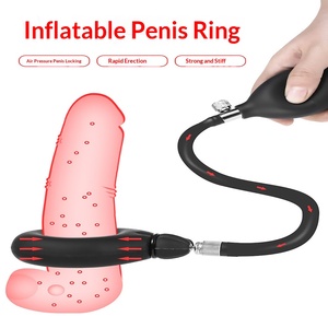 Anneau de retenue gonflable en silicone liquide pour testicules, anneau de retenue de sperme extensible et verrouillable, anneau pénien, clip d'entraînement pour masturbation - Product Image 2