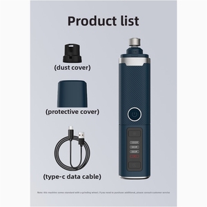 Fresa per Unghie con Testa Diamantata 2025 con Protezione da Surriscaldamento Certificata CE in ABS Portatile per Animali Domestici Cani e Gatti - Product Image 2