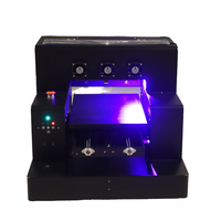 Pencetak Inkjet UV otomatis Mini pencetak UV Flatbed LED casing telepon untuk penggunaan rumahan untuk Percetakan Flex diskon besar A3 ukuran