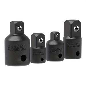 <b>1</b>/2 3/8 <b>1</b>/<b>4</b> Socket Adapter Set Steel Drive Size Converter with Rolling <b>Ratchet</b> Wrench Power Tools - Product Image 1