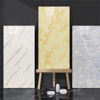 Autocollant mural en vinyle imperméable antidérapant effet marbre avec installation facile DIY pour un design moderne à usage domestique