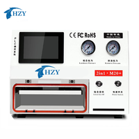Pompe à vide à compresseur d'air HZY M20 + écran LCD remise à neuf machine à bulles Machine à plastifier sous vide OCA ensemble de trois pièces