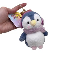 Porte-clés en peluche pingouin mignon, logo personnalisé, événement commémoratif, coton PP, dessin animé, cadeaux d'anniversaire et de fêtes