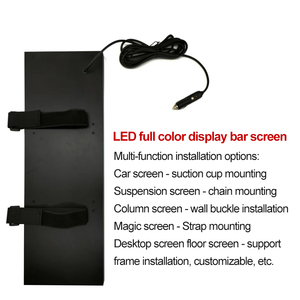 Pantalla de visualización de ventana trasera de coche, Panel Led Flexible, subtítulos móviles Led de coche inteligente, cartelera rodante, pantalla de publicidad de personajes - Product Image 2