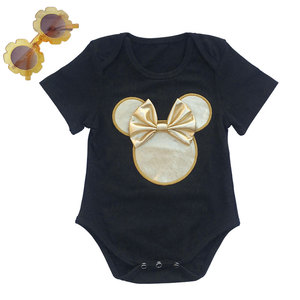 <strong>Halloween</strong> Costume Gold Cotton Romper <strong>Outfits</strong> 4pcs Clothes Set <strong>for</strong> 0-2T <strong>Baby</strong> Girls - Product Image 3