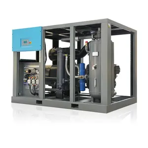 Compresor de aire de doble etapa refrigerado por agua, 175 HP, 132 kW, para industria de la construcción