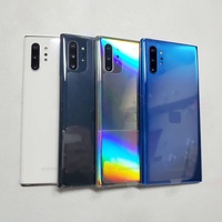 Téléphone portable d'occasion débloqué 98% neuf, version américaine pour Am Sung Note 10 Plus 256 Go 1SIM, smartphone Android