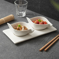 Set Mangkuk Porselen Putih Mewah Kelas Atas untuk Salad Seafood/Buah, Mangkuk Bola Talas; Aman untuk Microwave, Warna Underglaze, Modern Minimalis