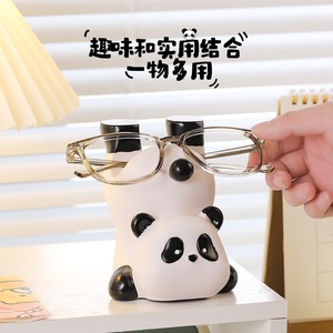 Support de lunettes en forme de panda mignon, organisateur de bureau, décoration de maison, cadeau - Product Image 1