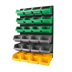 Factory Wholesale <b>Wall</b> <b>Mounted</b> <b>Storage</b> <b>Bins</b> Plastic Garage Rack Screw <b>Storage</b> Tool Organizers - Product Image 1