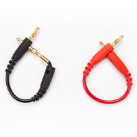 CXSDDZ-S408B 4mm Test Lead 4mm Crossing Connection PVC Brass Conductor 30VAC/60VDC Rated 15A 100cm Customizable Length