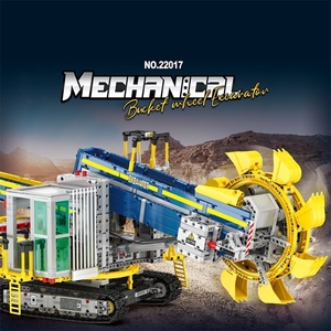 Bloques de Construcción BLOCKMOC Power Set Engineering, Juguete de Construcción Electrónico, Excavadora de Ruedas, Bloques de Plástico ABS, Escala 1:72, Edades 6+ - Product Image 2