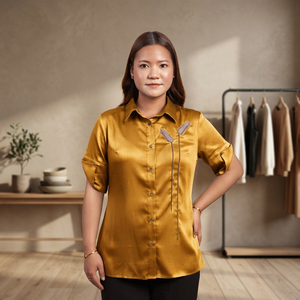 เสื้อเชิ้ตผู้หญิงน้ำหนักเบาติดกระดุม เหมาะสำหรับใส่ไปทำงาน ใส่ลำลอง ใส่ไปประชุม และใส่เที่ยวช่วงสุดสัปดาห์ ซื้อโดยตรงจากซัพพลายเออร์ - Product Image 2
