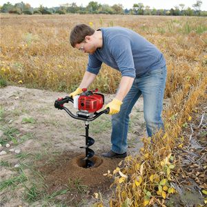 Vetex Toptan Benzinli Toprak Burgu Makinesi 51.7cc 1.5kW Ağır Hizmet Tipi Benzinli Direk Deliği Kazıcı Ağaç Dikimi ve Çit Kazma İçin - Product Image 4