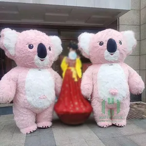 Commerciële Custom Opblaasbare Roze Koala Kostuum Feest Dressing Koala Opblaasbare Mascotte Kostuum Voor Promotie-Evenementen