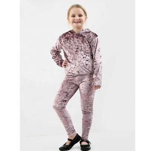 Chándales transpirables de terciopelo para niñas y niños, estilo al por mayor - Product Image 2