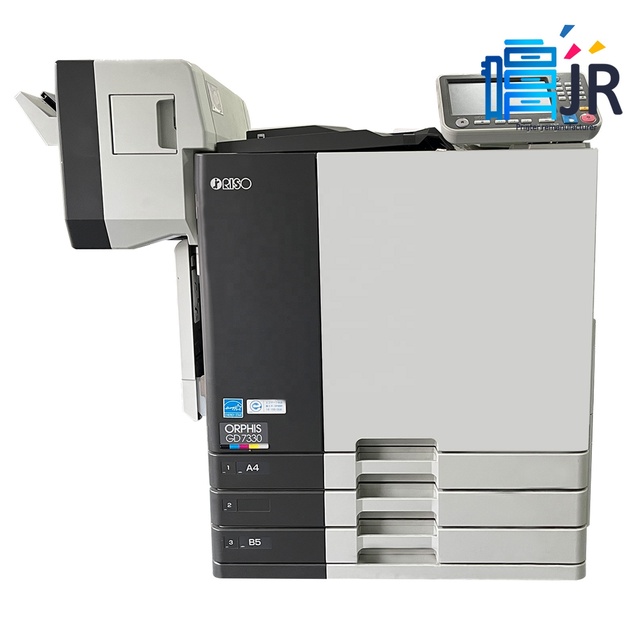 GD7330 GD9630 Used Refurbished Risos ComColor Digital Duplicator Machine Color High-Speed Inkjet Printer Copier