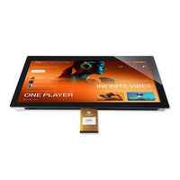 Écran tactile PCAP mat extérieur de 15,6 pouces à haute luminosité 1500 Nits, kit de contrôleur tactile USB à collage intégral