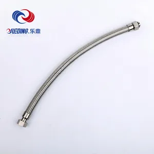 304 316 Stainless Steel Flexible Braided Metal Metallic Fleksibel Hose Pipe With Flange Connection Ends