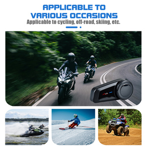 Casco de motocicleta Bluetooth <span class=keywords><strong>Intercom</strong></span> Auriculares Comunicación impermeable Control de ruido para MaxTo M2 - Product Image 6