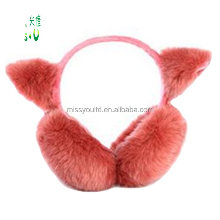 Горячая Распродажа Мягкие плюшевые наушники зимние теплые пушистые плюшевые наушники