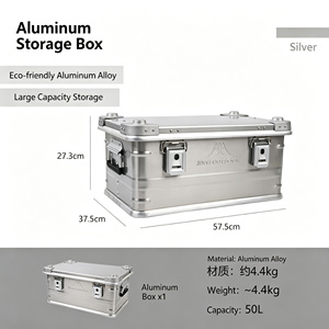 Factory Price Custom Home Metal Case <b>Box</b> Outdoor Travel <b>Camping</b> Aluminum <b>Box</b> - Product Image 4