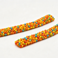 BESTAR Custom Package Wholesale Sour Sugar Coated Gummy Rope Candy Assorted Fruit Flavor Long Rope Gummy Sweet Confectionery