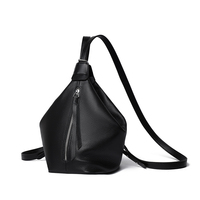 Sac à bandoulière en cuir véritable avec sangle détachable pour femme, sac à dos convertible multi-positions pour les trajets quotidiens