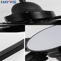 Haute qualité ménage hôtel salon décoratif trois feuilles ventilateur de plafond lampe réglable LED ventilateur de plafond avec lumière