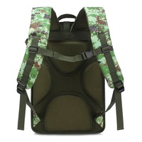 Sac à dos tactique pour hommes, fermeture à glissière, grande capacité, camping en plein air, doublure en polyester, dos respirant renforcé en EVA pour les activités