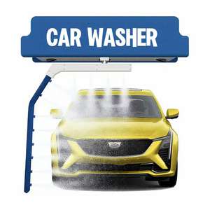 Equipo de Lavado de Autos Totalmente Automático, Lavado Rápido sin Contacto, Máquina de Lavado de Autos con Reciclaje de Agua y Control PLC - Product Image 1