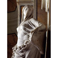 Décoration d'intérieur, pierre de marbre blanche sculptée, figure sexy, pierre de marbre de statues de femmes nues, sculptures de filles nues