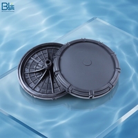 Aérateur microporeux de type disque, diffuseur de disque EPDM 340 mm, aération à bulles fines pour le traitement des eaux usées, 1 an, 500 L/heure