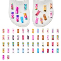 Nouveau style tendance : Breloque PVC unisexe en forme de bouteille pour la décoration de chaussures