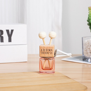 8ml vuông màu thủy tinh xe làm mát không khí chai nước hoa giá rẻ hương thơm xe khuếch tán với màn hình in ấn bao bì moq 100 cái - Product Image 3