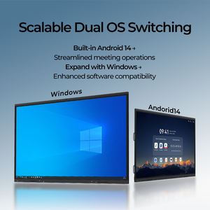 20 포인트 IR 터치 스크린이 있는 4K 빅 사이즈 스마트 교실 전자 화이트보드 Android + Windows OS 인터랙티브 디지털 보드 - Product Image 6