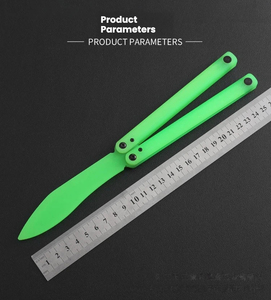 Glowing Practice Butterfly Knife Flipping Knife Plastic Knife Tricks Folding KnifeSquid Night Light Training Butterfly Knife - Product Image 3