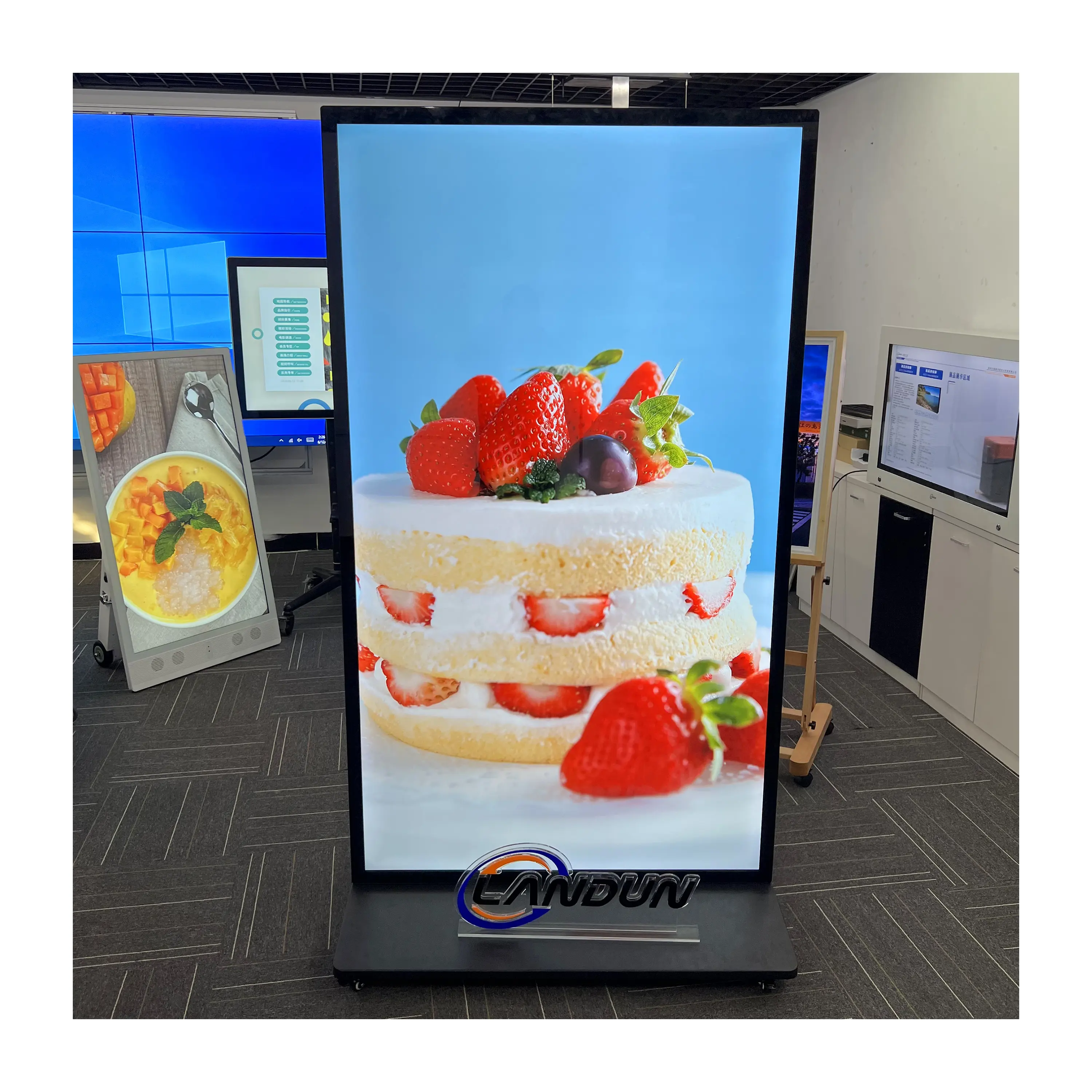 2023 Bestseller Smart Kiosk Vertikales LCD-Werbe display Interaktives Panel Digital Signage Totem Bodenst änder