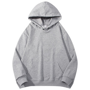 Hooded Pullover Sweatshirt 320G Cotton Thickened Unisex Workwear Custom Logo Printing Autumn Winter Jacket - Product Image 3