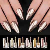 BIN 3ML Nail Art Golden Magic Chrome Mirror poudre liquide pour la décoration des ongles