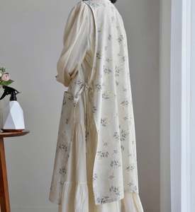 Delantal de Peluquería Rosa, Delantal de Lino con Bolsillos, Delantales de Talla Grande para Mujer - Product Image 2