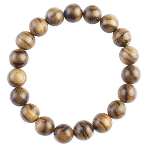 Vietnam Agarwood <b>Beads</b> <b>Bracelet</b> 10mm Single Circle Ethnic Style Women's Jewelry Gift Handmade Wood <b>Beads</b> With Tiger Skin Pattern - Product Image 5