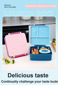 Boîte à lunch isotherme <span class=keywords><strong>pour</strong></span> enfants, bento scolaire avec conservation de la fraîcheur, thermos <span class=keywords><strong>pour</strong></span> <span class=keywords><strong>repas</strong></span> chauds DD8989 - Product Image 4