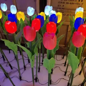 Led hoa đèn Tulip Rose cho trang trí chiếu sáng kỳ nghỉ