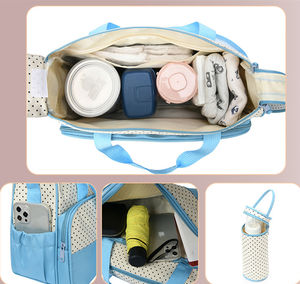 ミイラ旅行とおむつの変更のためのポリエステル赤ちゃんおむつ交換バッグバックパックスタイルのセット - Product Image 4
