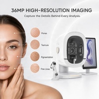Appareil d'analyse cutanée IA professionnel, analyseur de peau du visage 36MP, équipement d'imagerie UV polarisée