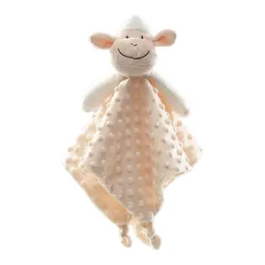 Yumuşak güvenlik örtüsü bebek yatıştırmak oyuncak dolması hayvanlı battaniye erkek bebek hediye bebek ve yürümeye başlayan çocuk