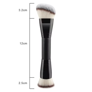 Ensemble de pinceaux de maquillage, pinceau plat pour anticernes, fond de teint, eye-liner, manche en bois, fibres synthétiques, visage, yeux, kit de pinceaux cosmétiques en gros - Product Image 2