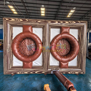 Jeu de lancer de hache gonflable double de qualité professionnelle pour événements et fêtes, interactif et sportif, pour extérieur, thème carnaval - Product Image 4