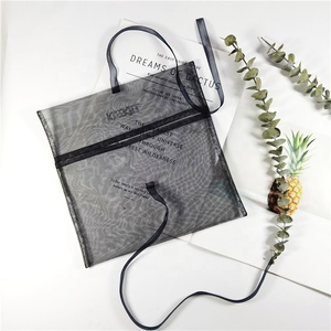 Bolsas de Organza Personalizadas con Cordón Negro para Embalaje de Viaje, Bolsas de Tela para Lencería Sexy, Bolsa con Solapa de Organza - Product Image 2